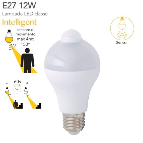 Lampadina led e27 12w - led, con