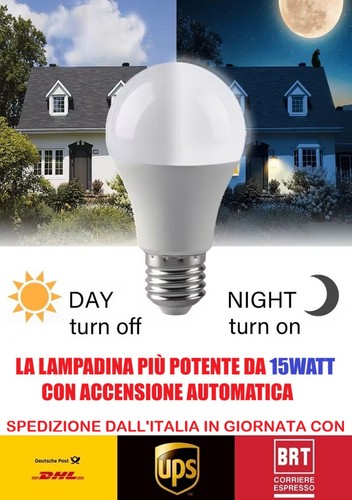Lampadina led e27 con - e27, sensore