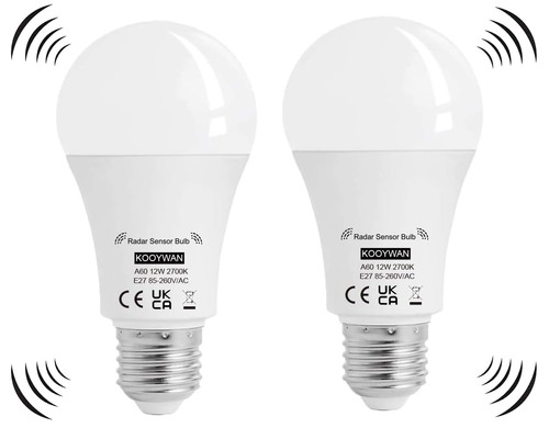 Lampadina led 12w e27 sensore - led,